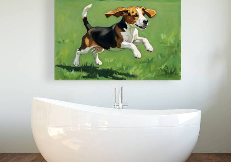 Celebrating Beagle Puppy Success by Puppy Prints