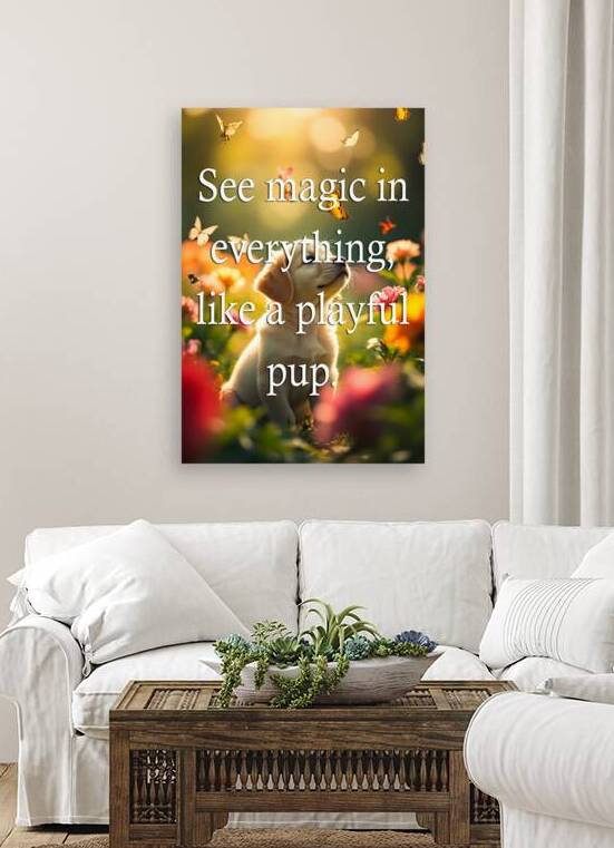 See Magic Like This Amazed Puppy by Puppy Prints