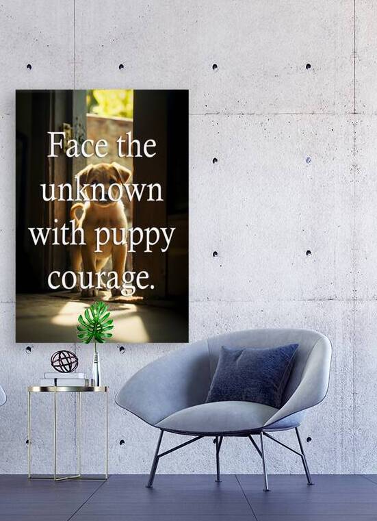 Face Unknown with Puppy Courage by Puppy Prints
