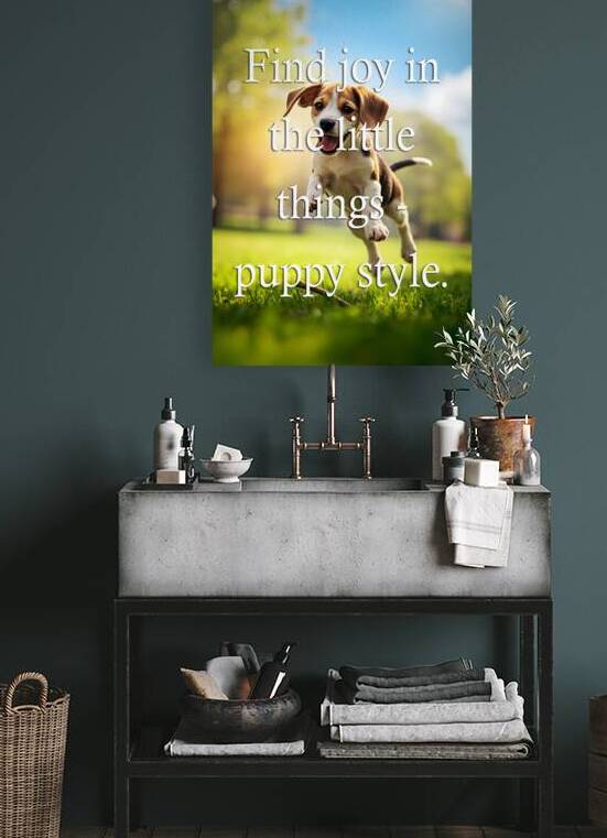 Find Joy Like This Excited Puppy by Puppy Prints