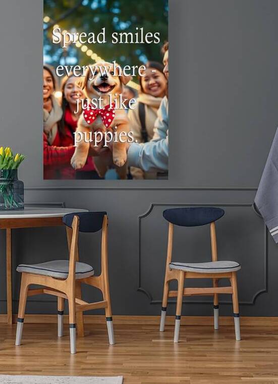 Spread Smiles Like This Joyful Puppy by Puppy Prints