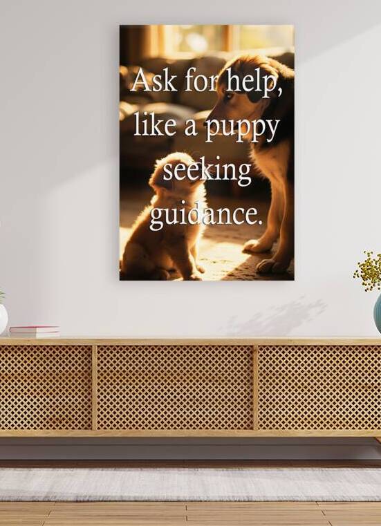 Ask for Help Like Puppies Do by Puppy Prints
