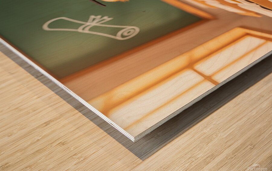 Pomeranian Puppys Big Graduation Day Wood print