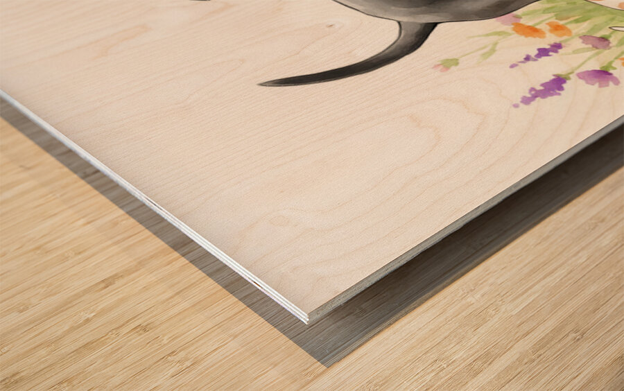 Cane Corso Puppy In Happy Tumble Wood print