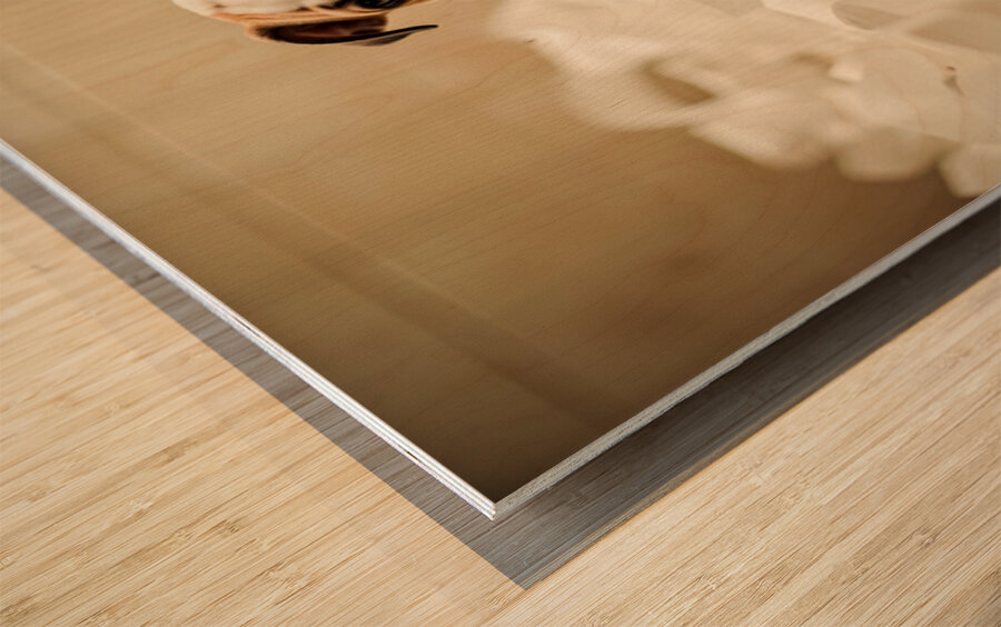 Bulldog Puppys Toilet Paper Trouble Begins Wood print