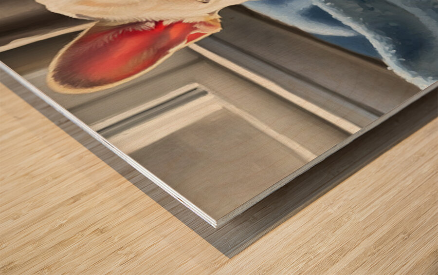 Sleepy French Bulldog Puppy Begins To Yawn Wood print