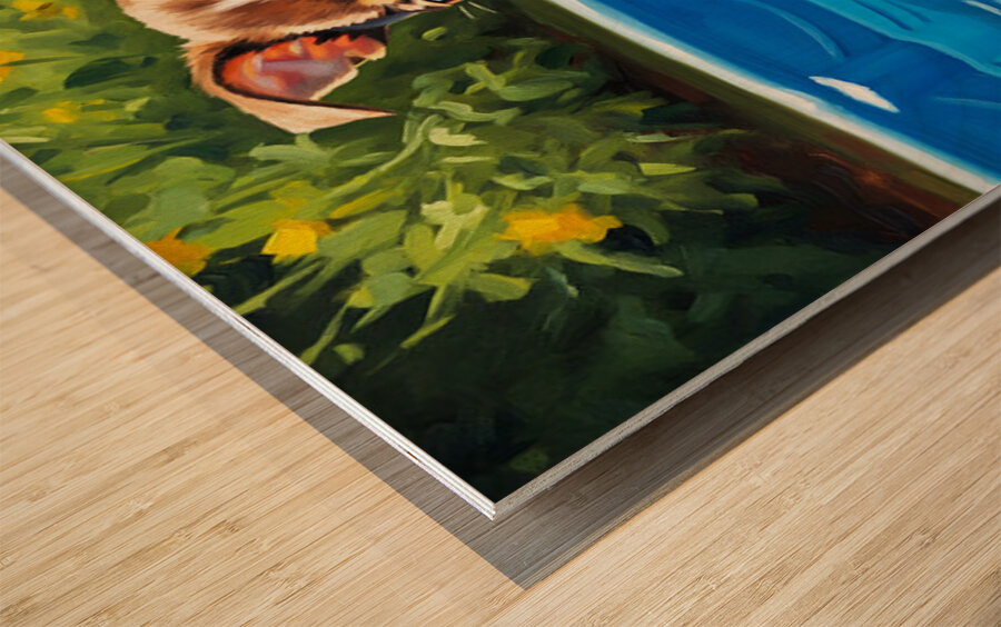 Chihuahua Puppy Discovers The Pool Wood print