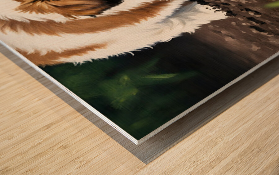 Shih Tzu Puppy Ready To Help In The Garden Wood print