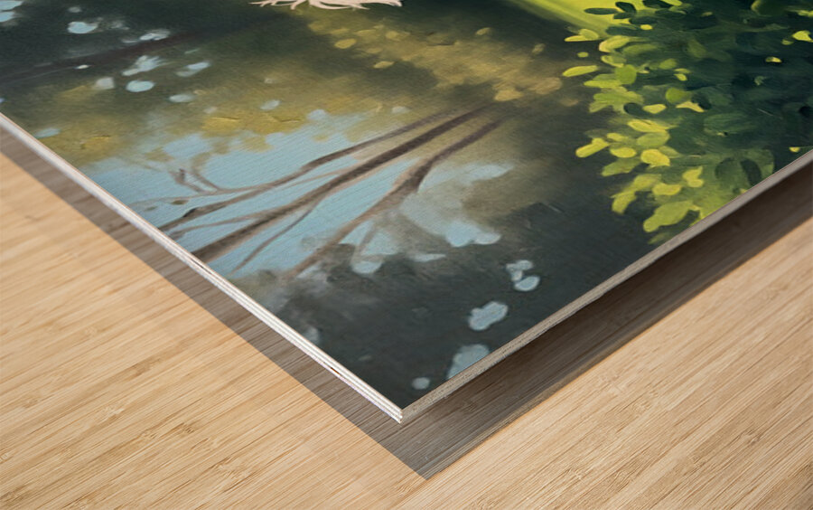 Shih Tzu Puppy Spots The Perfect Tennis Ball Wood print