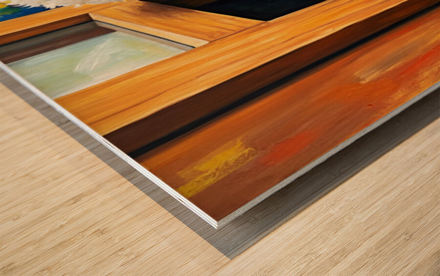 Poodle Puppy Discovers The Mail Slot Wood print