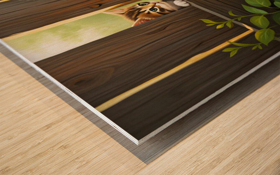 Heroic Bichon Frise Celebrates Successful Rescue Wood print