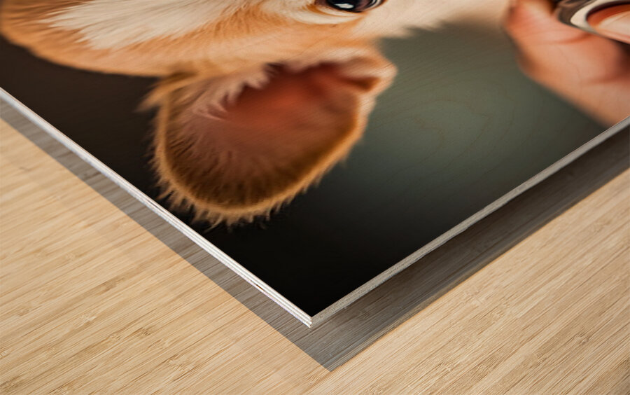 Happy Chihuahua Puppy After Successful Nail Trimming Wood print