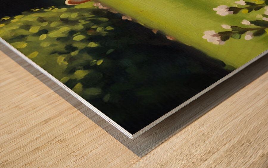 Sleepy Super Corgi Rests After Hero Adventures Wood print