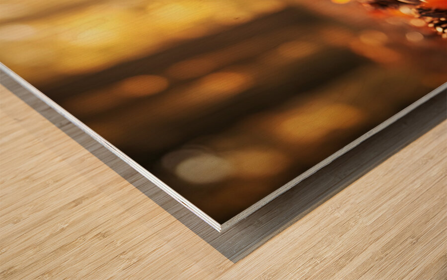 Yorkshire Terrier Puppy Discovers Cinnamon Sticks Wood print