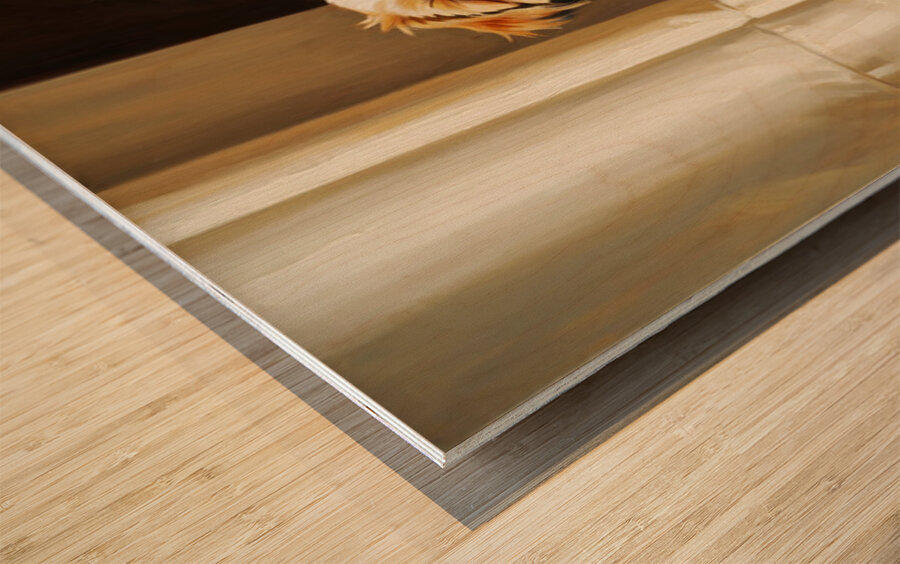 Happy Shih Tzu Puppy Ready To Play In Living Room Wood print