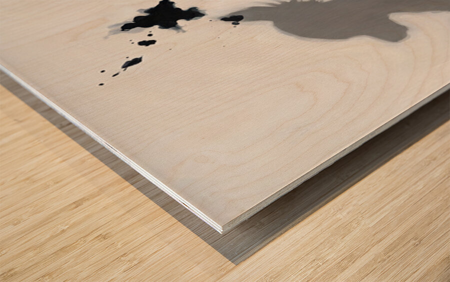 Confused Chihuahua Puppy After Shadow Chase Wood print