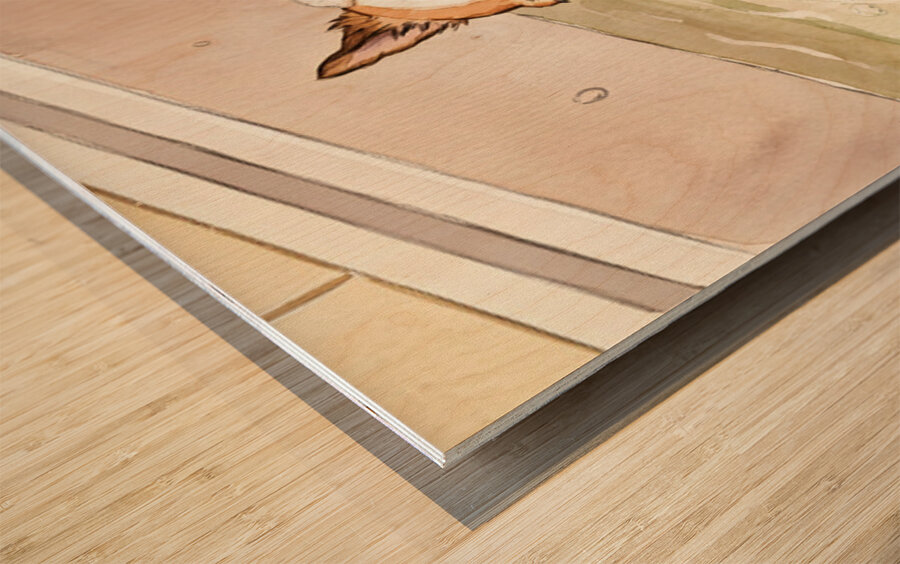 Clean And Happy Chihuahua Puppy After Bath Wood print